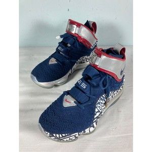 Nike LeBron 17 LeBron 4 Cold Blue Graffiti 2020 *Size 6 CT6047-400 Red Blue XVII